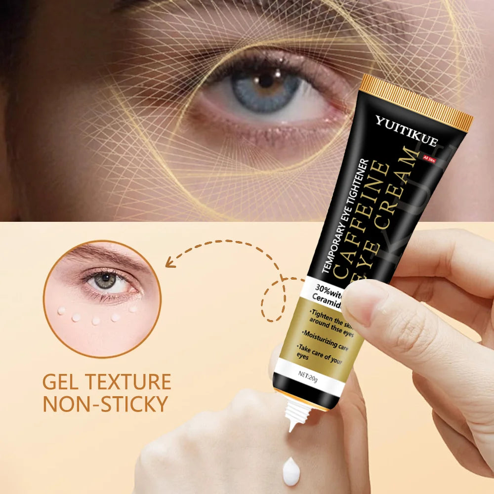 Instant Eye Tightening Gel - With 30% Ceramide & Caffeine, Reduces Fine Lines & Puffiness, 20g